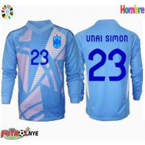 Camiseta España Unai Simon #23 Portero Primera Equipación Eurocopa 2024 manga larga
